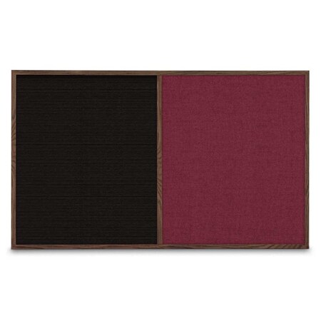 United Visual Products Sliding Door Indoor Enclosed Corkboard, 3 UV9000ACSH-WHITE-BUFF